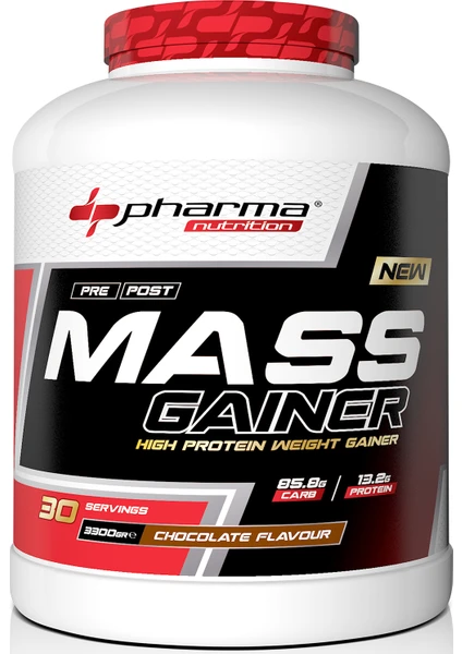 Nutrition Mass Gainer 3300 gr Çikolata Aromalı Kas Karbonhidrat Tozu