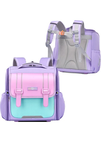 Oxford Kumaşın Yükünü Azaltmak Için Ilkokul Öğrencilerinin Yatay Okul Çantası Çocuk Omuz Çantası (Yurt Dışından)