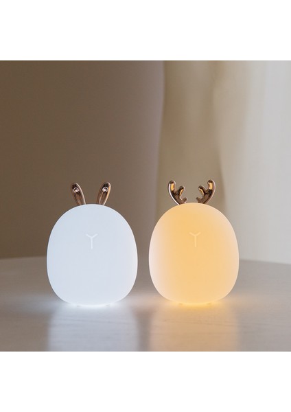 Gece Lambası USB Şarj Edilebilir Yatak Odası Gece Lambası (Yurt Dışından)