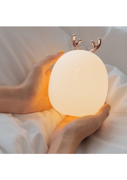 Gece Lambası USB Şarj Edilebilir Yatak Odası Gece Lambası (Yurt Dışından)