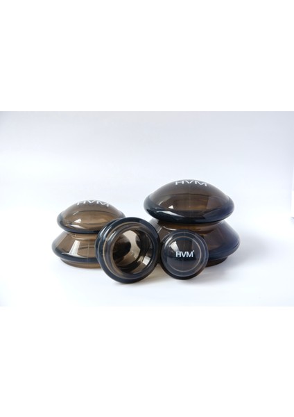 Silikon Masaj Kupası 4'lü Set, Kuru Kupa Seti