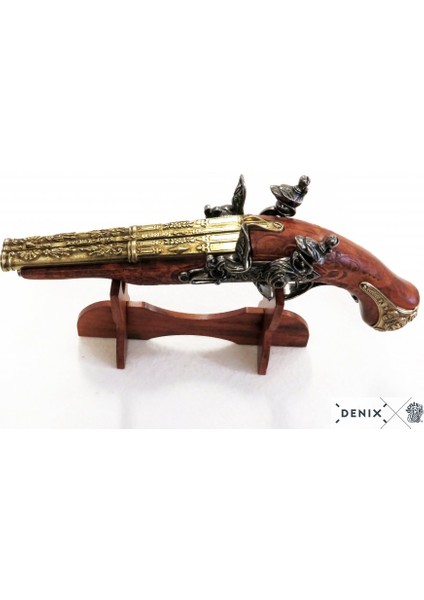 Koleksiyon Grubu-2 Namlulu Napolyon Tabancası, Fransa 1806-MADE In Spain-Handmade fırsatları