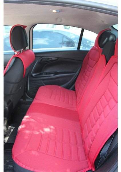 Ford Puma Lüx Oto Koltuk Minderi Ön Arka 5'li Set 5star Serisi Kırmızı modelleri