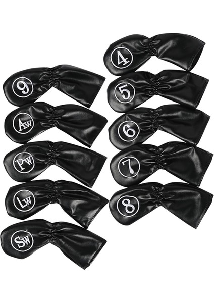 10PCS Golf Demir Kapakları Set Sargı Çorap Suya Dayanıklı Golf Kulübü Kafa Kapakları (Yurt Dışından) fiyatları