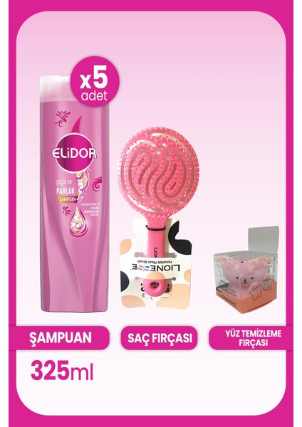 Superblend Güçlü Ve Parlak Şampuan 325 Ml X 5 Adet & Saç Ve Yüz Fırçası