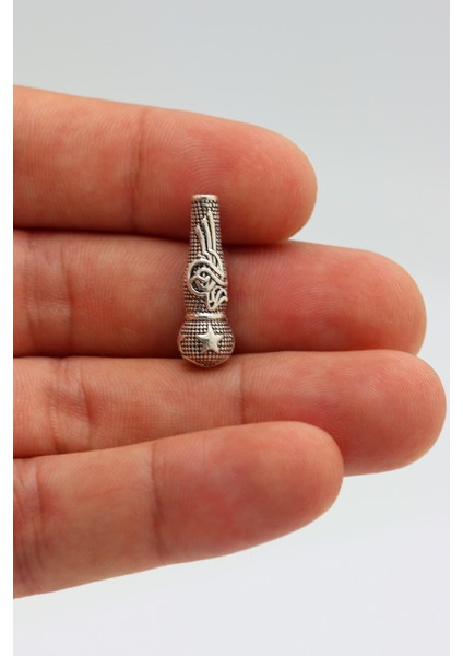 Tuğra Işlemeli 925 Ayar Gümüş Tesbih Imamesi 201022249 fiyatları