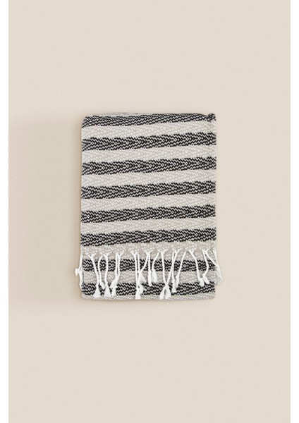 Liny %100 Pamuk Peştemal Gri 90x170