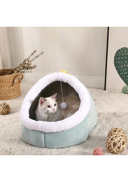 Four Seasons Evrensel Yarı Kalıplı Paket Sevimli Kedi Kulübesi Net Kırmızı Kedi Kennel Kennel Kış Sıcak Kulübesi Pet Kulübesi (Yurt Dışından)