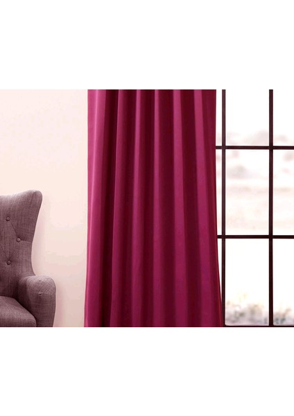 Taç Vişne Karartma Blackout Fon Perde, 1/2 Seyrek Pile, Tek Kanat, 300 x 260 cm modelleri
