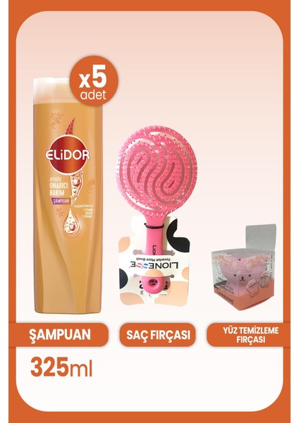 Superblend Onarıcı Şampuan 325 Ml X 5 Adet & Saç Ve Yüz Fırçası
