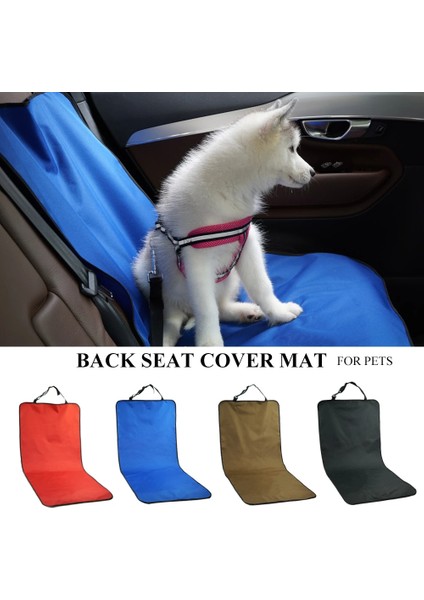 Araç Su Geçirmez Koltuk Pet Kapağı Koruyucu Mat Arka Güvenlik Seyahat Aksesuarları Kedi Köpek Evcil Hayvan Taşıyıcı Araba Arka Arka Koltuk Mat (Yurt Dışından)