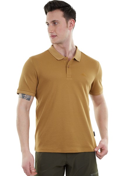 Edge Erkek Polo T-Shirt Camel