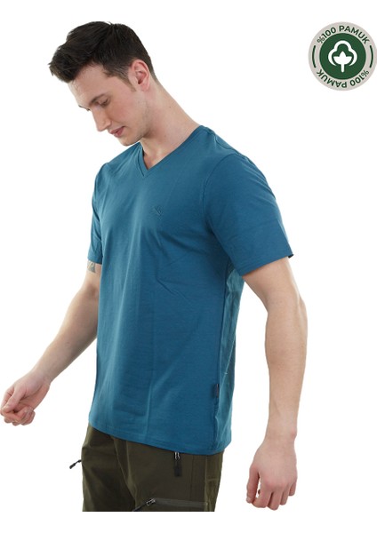 Vortex Erkek T-Shirt Indigo