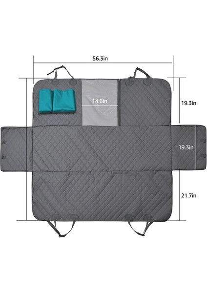 Su Geçirmez Pet Mat Ultrasonik Pamuklu Köpek Araba Paspası 153×143CM (Yurt Dışından)
