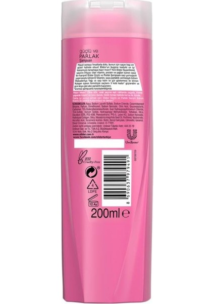 Superblend Saç Bakım Şampuanı Güçlü Ve Parlak E Vitamini Makademya Yağı 200 Ml X4 fiyatları