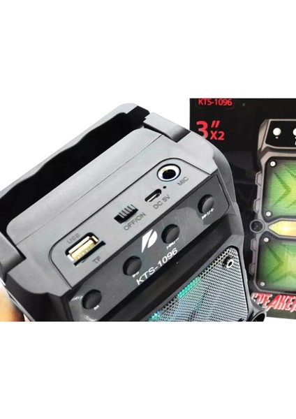 KTS-1096 Büyük Boy Çift Çıkışlı Ses Bombası Bluetooth Hoparlör modelleri