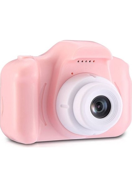 Blue İnter Cmr9 Çocuklar İçin Mini HD 1080P Dijital Fotoğraf Makinesi-pembe