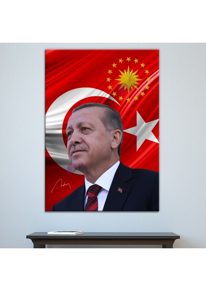 Recep Tayyip Erdoğan Başkan Erdoğan Rte Kanvas Tablo (7 Farklı Ölçü)