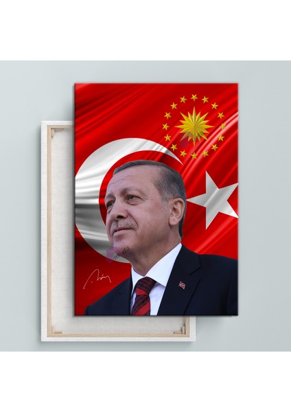 Recep Tayyip Erdoğan Başkan Erdoğan Rte Kanvas Tablo (7 Farklı Ölçü) modelleri