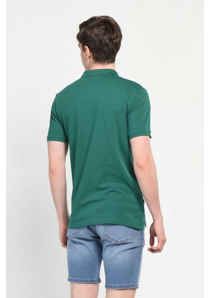 Lakes Yeşil Polo Yaka Nakışlı Erkek Tshirt indirimleri