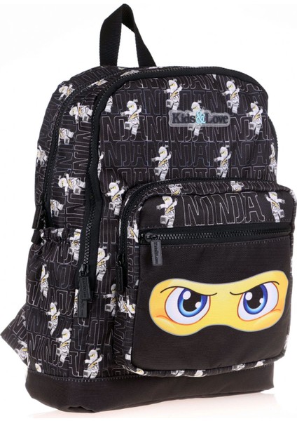 Kids&love Siyah Sarı Ninja Ilkokul Çanta Seti - Erkek Çocuk