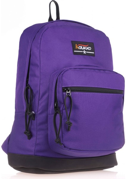 Mor Üç Bölmeli Okul ve Günlük Sırt Çantası - (Kız) Ortaokul, Lise, Kolej