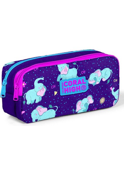 Mor Fil Kız Çocuk Beslenme Çantası Seti modelleri