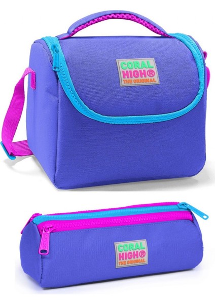 Kız Çocuk Mor Beslenme Çantası Seti