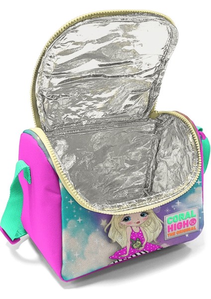Pembe Mavi Kız ve Unicorn Kız Çocuk Beslenme Çantası Seti fiyatları
