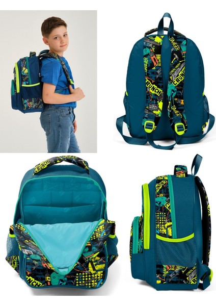 Yeşil Ilkokul Okul Sırt Çantası - Erkek Çocuk modelleri