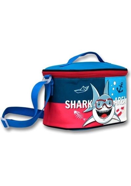 Cennec Termal Mavi-Kırmızı Köpekbalığı Beslenme Çantası - Erkek Çocuk