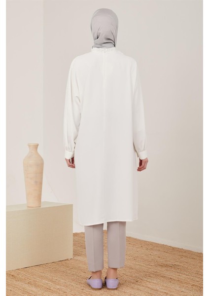 Önü Büzgülü ve Robalı Tunik 23Y4451 Inci indirimleri