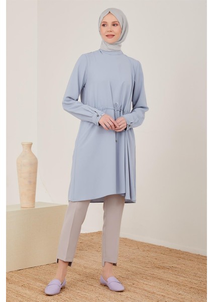 Kuşgözü ve Tünelli Tunik 23Y4436 Gri Mavi