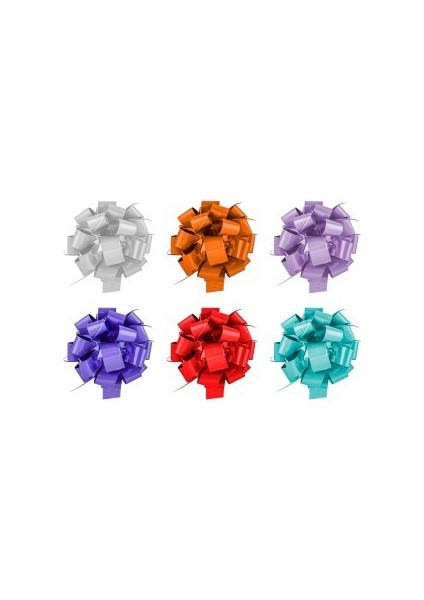 Pompom Fiyonk 24LÜ Plain -Karışık-Kırçıllı