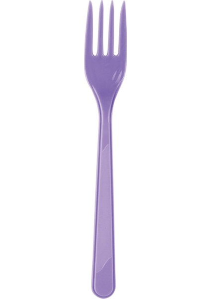 Plastik Çatal Mor 25 Adet