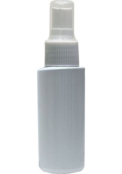 Sprey Başlıklı 70 ml Boş Beyaz Polietilen Şişe 100 Adet Sağlam Sert Plastik Sprey