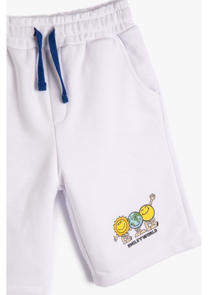 Smileyworld® Şort Lisanslı Beli Bağlamalı Cepli Pamuklu modelleri