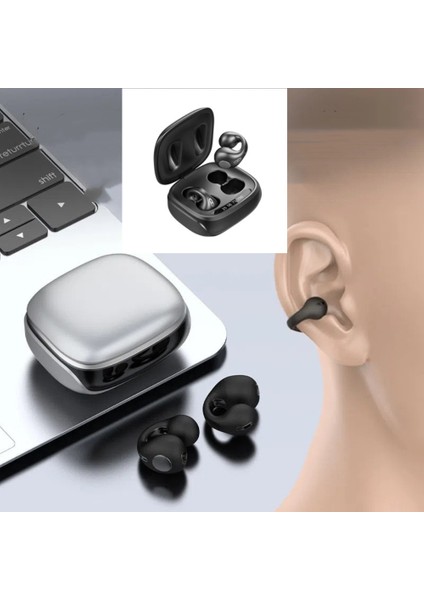 Klipsli Kulak Kemik Iletimli Kablosuz Kulaklık Bluetooth 5.3 Yeni Yenilikçi Hd Ses Kalitesi Rahat Spor Kulaklıklar (Yurt Dışından)
