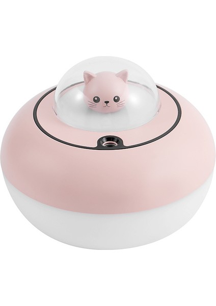 Atmosfer Gece Lambası ile Sevimli Kedi Nemlendirici USB Karikatür Kedi Sevimli Evcil Hayvan Nemlendirici Masaüstü Hava Yenileyici Nemlendirici (Yurt Dışından)