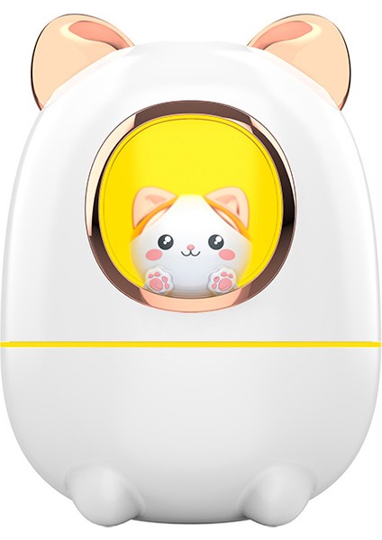 Renkli Atmosfer Işığı ile Sevimli Karikatür Mini Nemlendirici USB Küçük Nemlendirici Hava Nemlendirme Su Nemlendirici (Yurt Dışından)