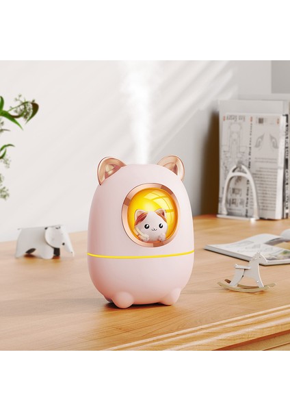 Renkli Atmosfer Işığı ile Sevimli Karikatür Mini Nemlendirici USB Küçük Nemlendirici Hava Nemlendirme Su Nemlendirici (Yurt Dışından) fiyatları