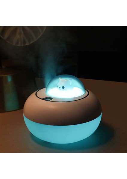 Atmosfer Gece Lambası ile Sevimli Kedi Nemlendirici USB Karikatür Kedi Sevimli Evcil Hayvan Nemlendirici Masaüstü Hava Yenileyici Nemlendirici (Yurt Dışından) modelleri