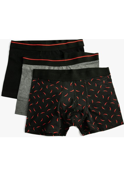 3'lü Boxer Seti Baskılı