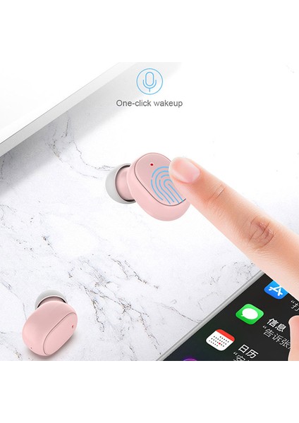 A6S Tws Bluetooth Kulaklık Kablosuz Kulaklık Stereo Kulaklık Spor Akıllı Telefon Için Şarj Kutusu ile Kulakiçi Mikrofon (Yurt Dışından)