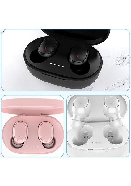 A6S Tws Bluetooth Kulaklık Kablosuz Kulaklık Stereo Kulaklık Spor Akıllı Telefon Için Şarj Kutusu ile Kulakiçi Mikrofon (Yurt Dışından)
