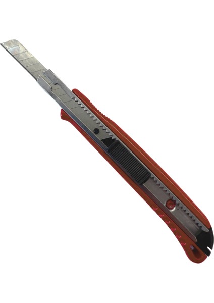 Profesyonel Maket Bıçağı Metal Gövde Ince Kırmızı 9mm modelleri