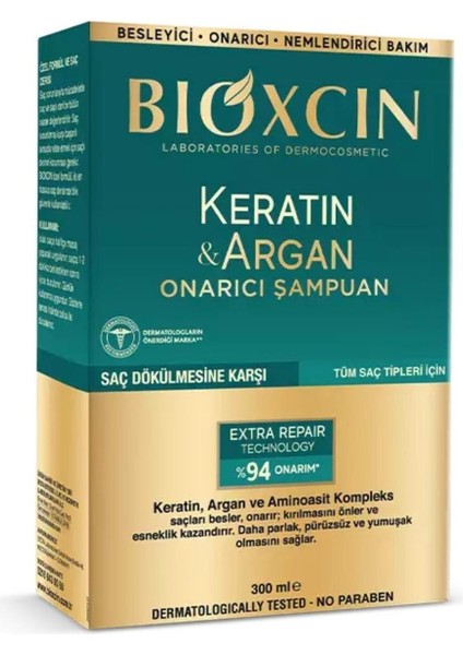 Keratin & Argan Onarıcı Şampuan