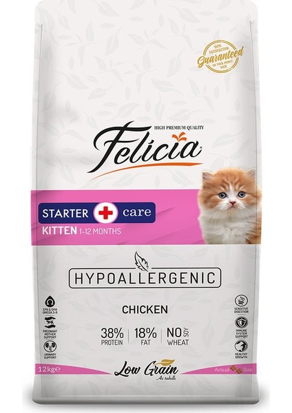 Az Tahıllı Yavru Tavuklu Hypoallergenic Kedi Maması 12 kg