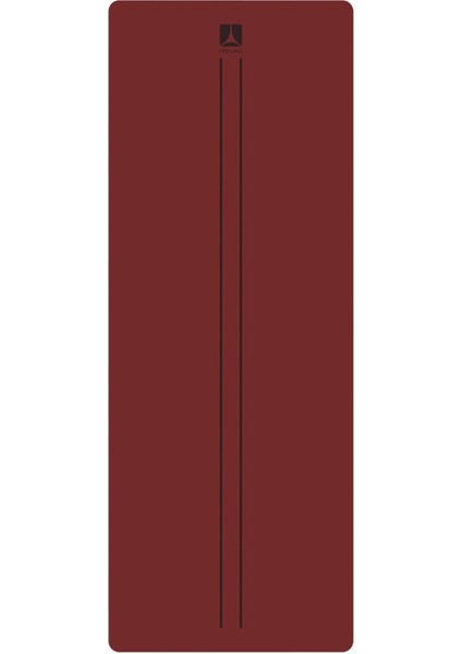Çizgi Tasarımlı 5mm Ekstra Kaydırmaz Doğal Kauçuk Yoga Matı Pilates Mat 185 X 68 cm Bordo fiyatları