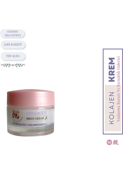 Kaybı Belirtilerine Karşı Çok Yönlü Krem (Collagen Cream)